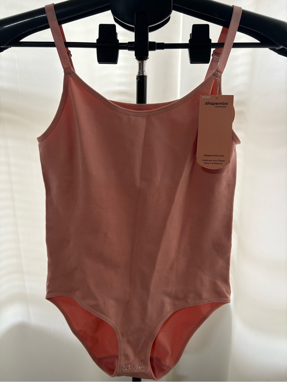 Shapermint Kids Blush Pink Tank One-Piece Bodysuit